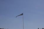 Swedish pennant under a blue sky