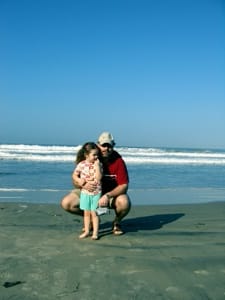 On the beach