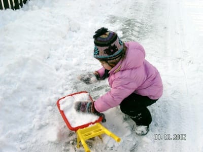 Andrea in the Snow