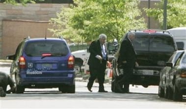 Dennis Hastert walks the long walk