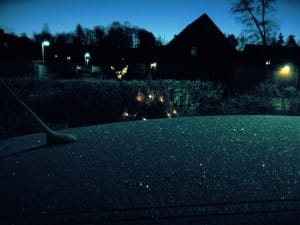 Frost on a car