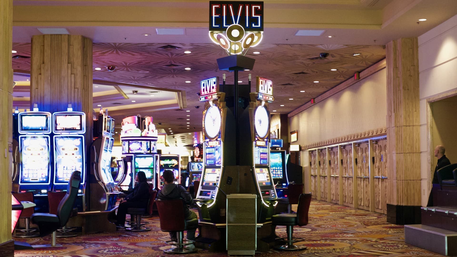 Elvis sign inside casino