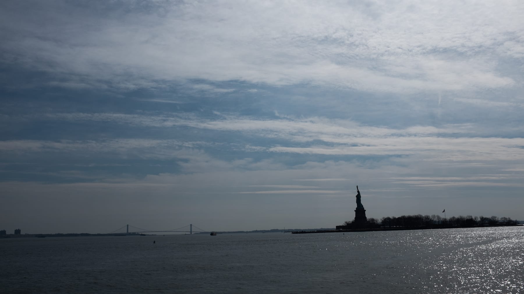 The Statue of Liberty from Battery Park